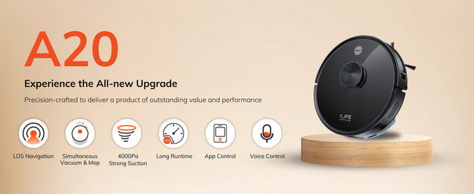2024 New Launch: ILIFE A20, a Highly Skilled Robotic Vacuum Cleaner