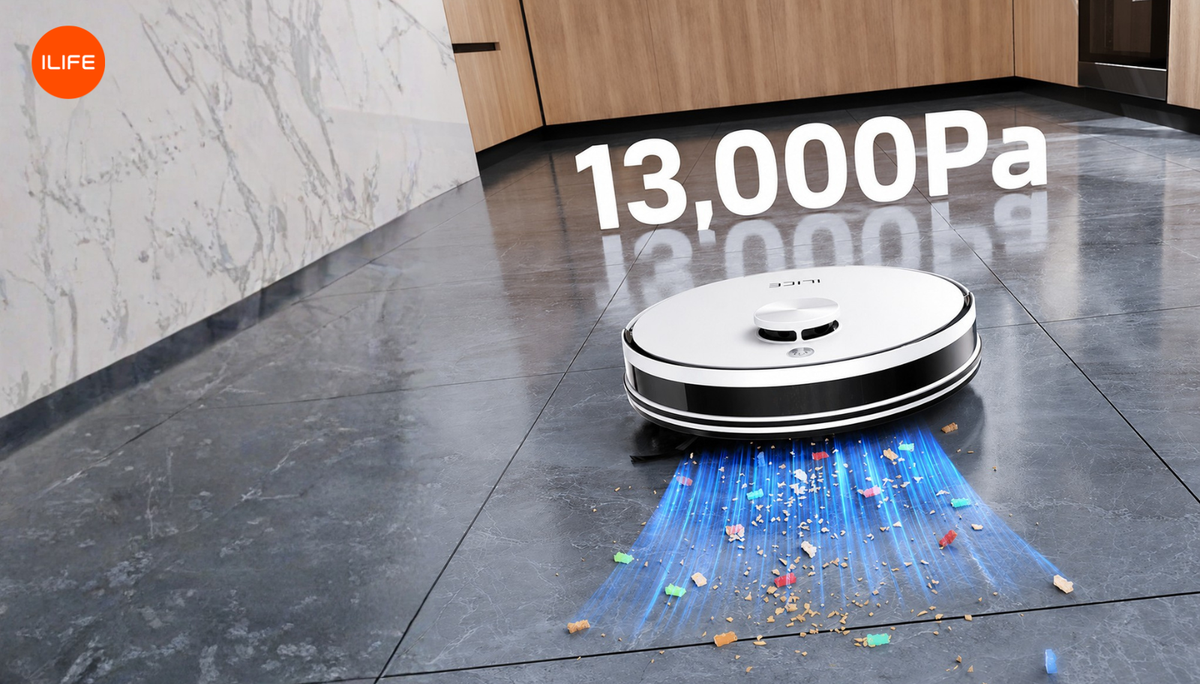 ILIFE A30 Pro Robotic Vacuum Cleaner Now Upgraded to 13,000 Pa Suction