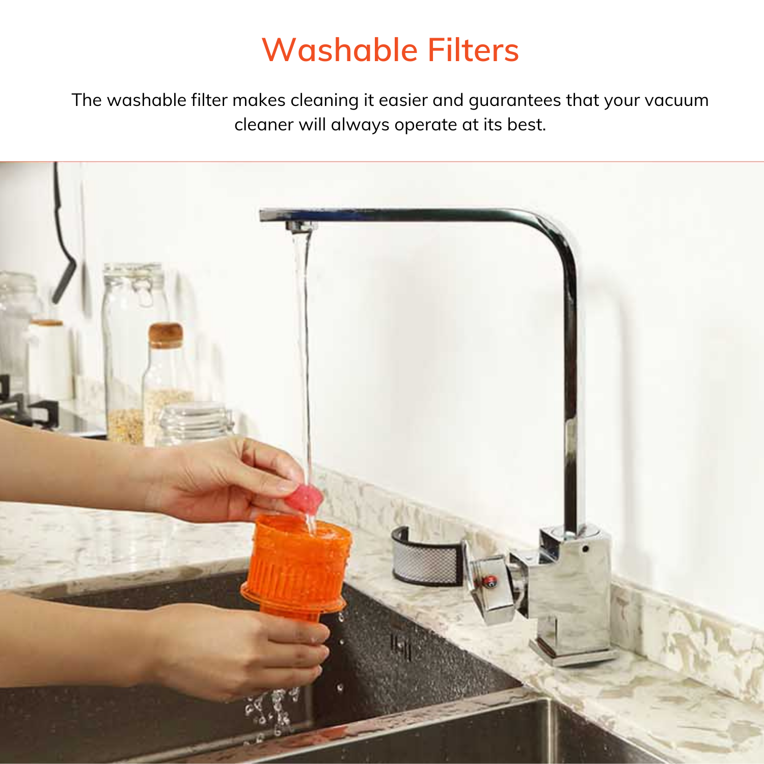 Washable filters