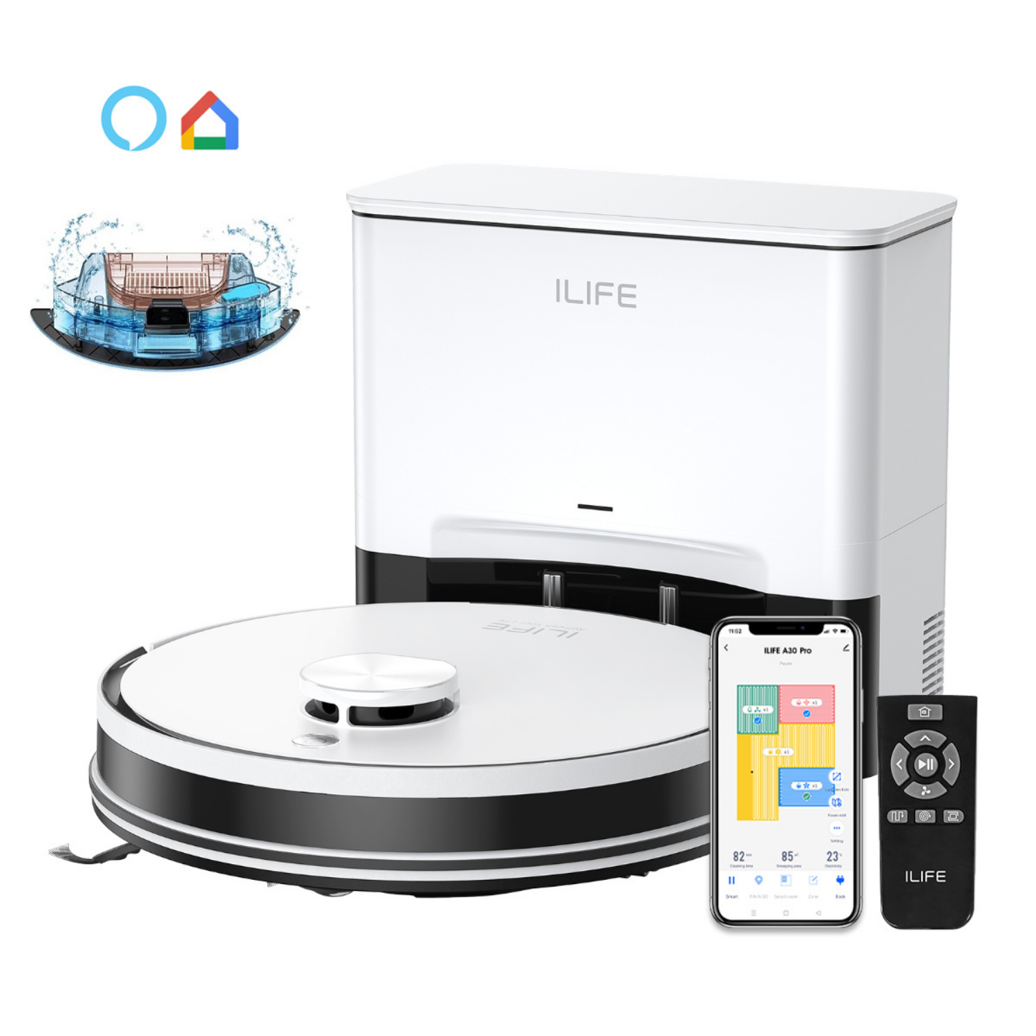 A30 Pro Robot Vacuum and Mop for Home (Upgraded 13,000 Pa Suction)
