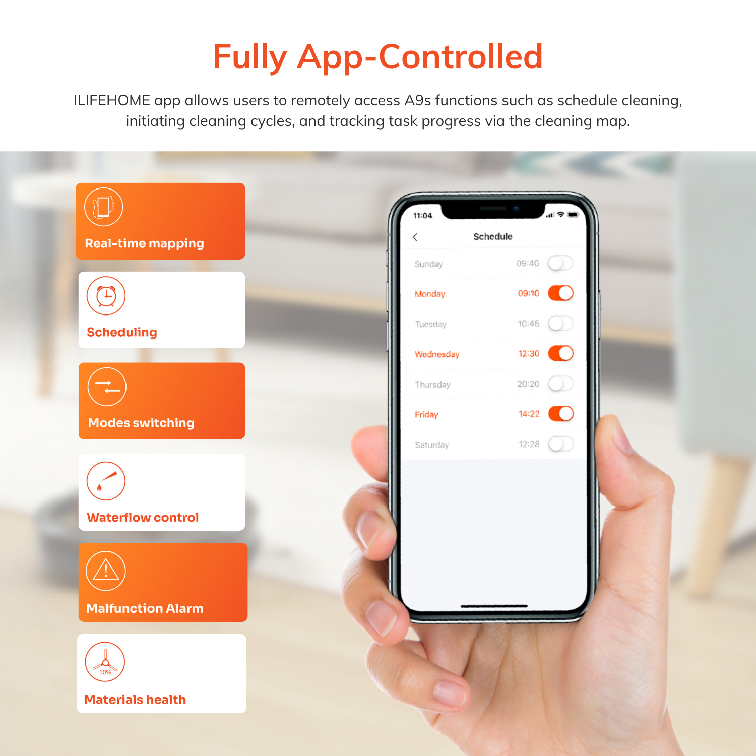 Fully app controlled