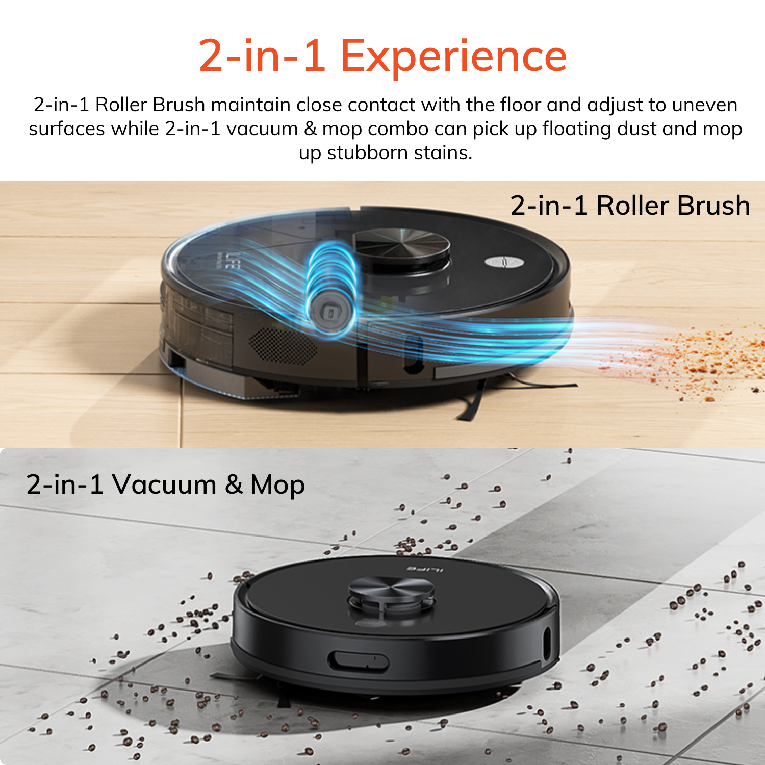 2 in 1 roller brush