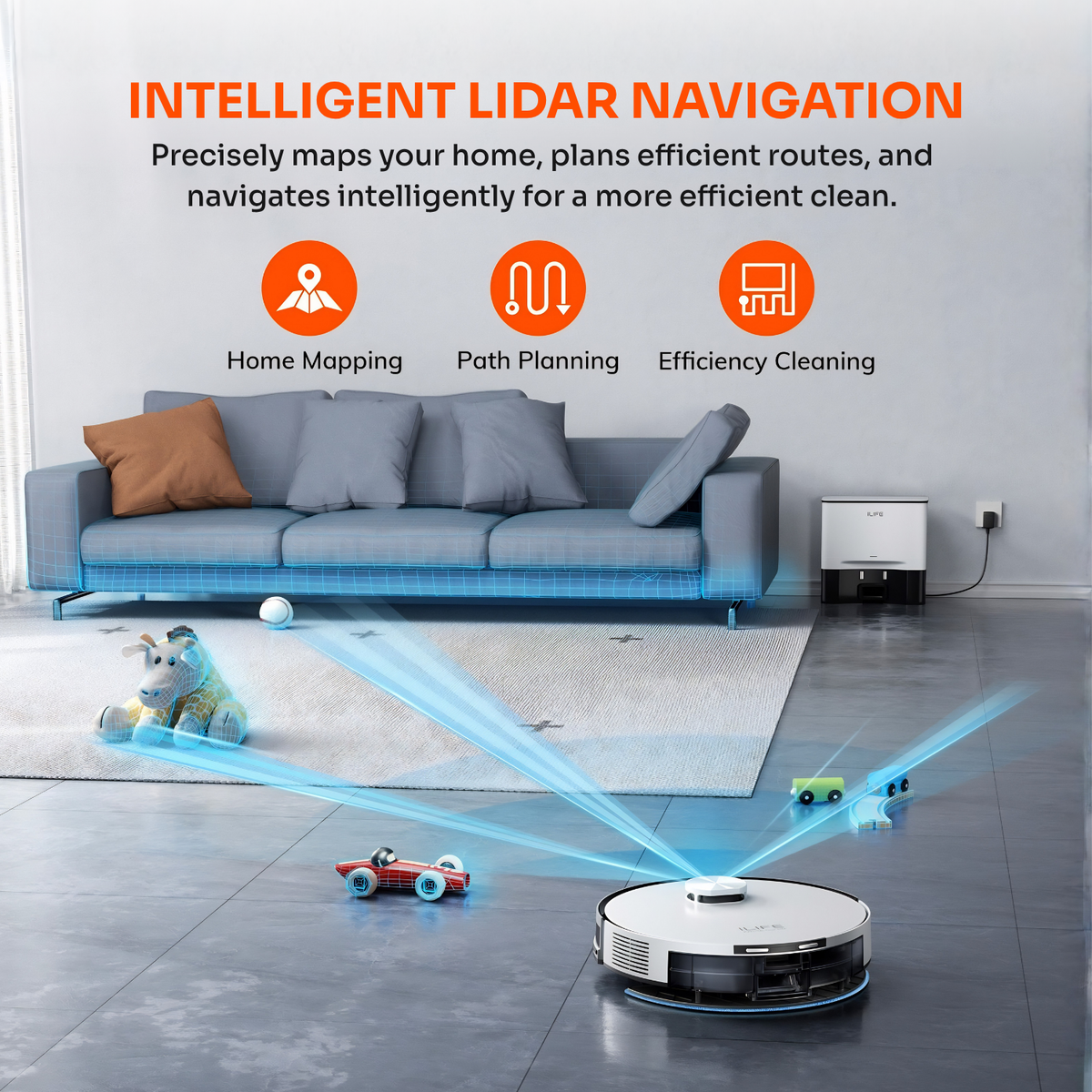 A30 Pro Robot Vacuum and Mop for Home (Upgraded 13,000 Pa Suction)
