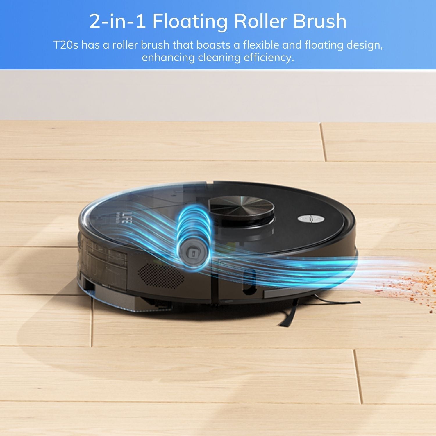 2-in-1 Floating roller Brush