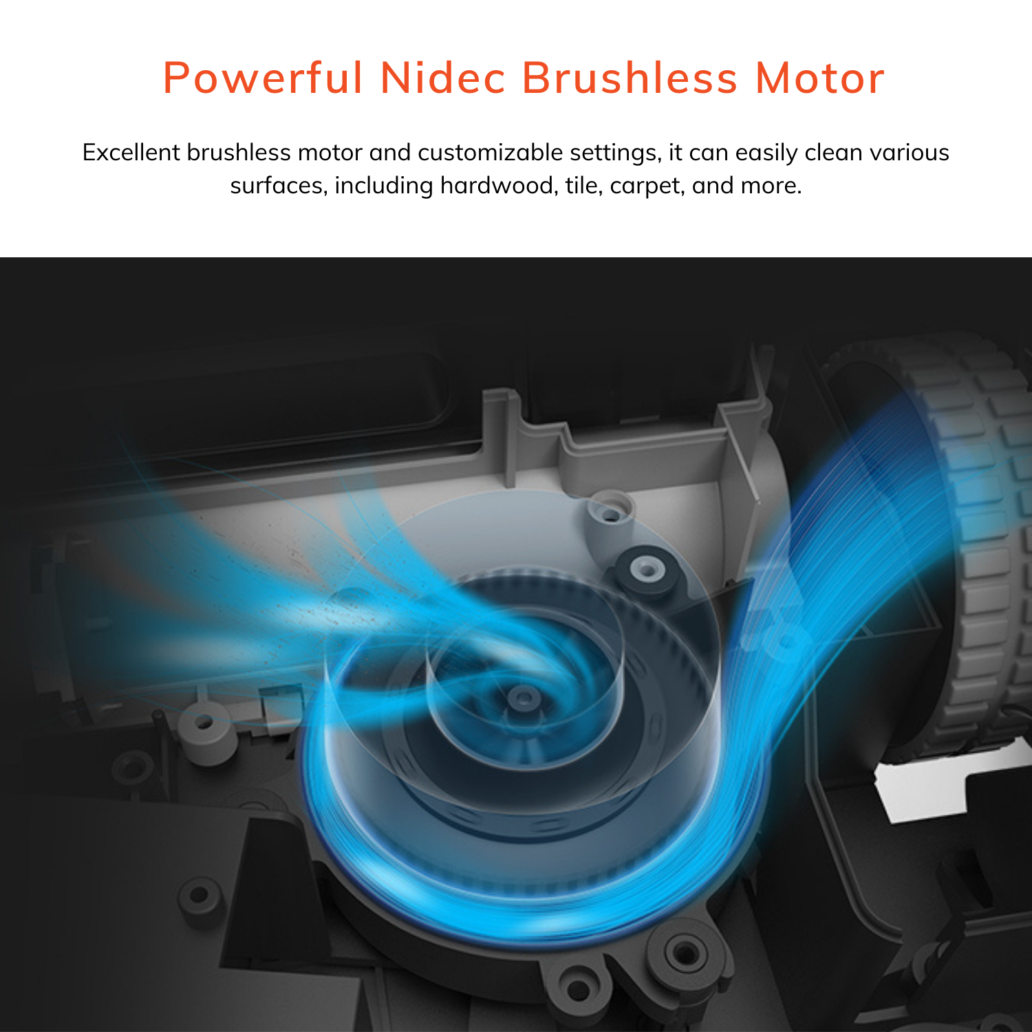 Powerful Nidec Brushless motor