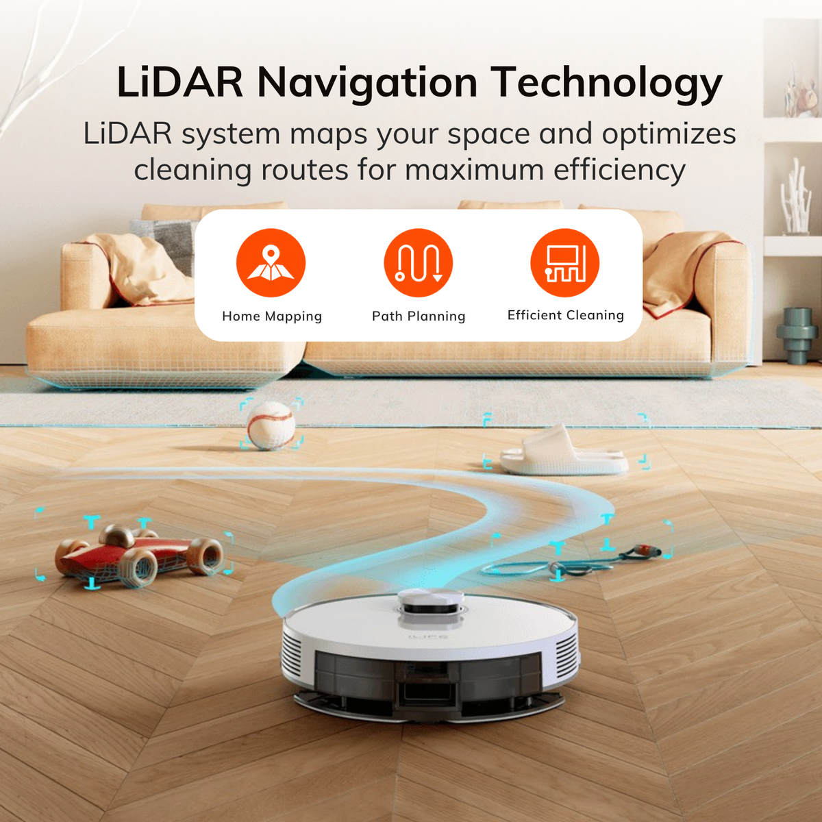 A30 LiDAR Robotic Vacuum Cleaner