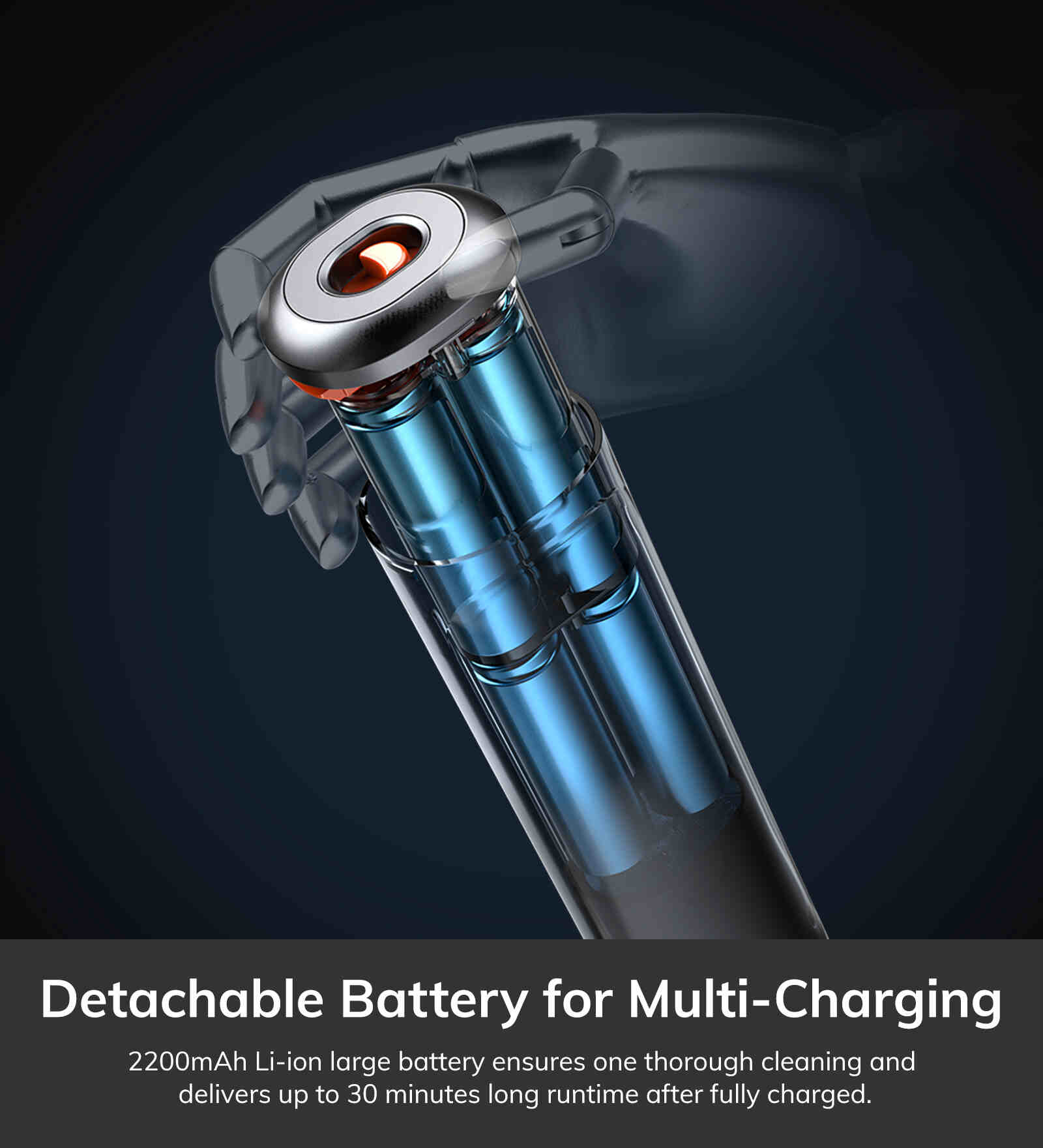 Detachable Battery for multi Charging 