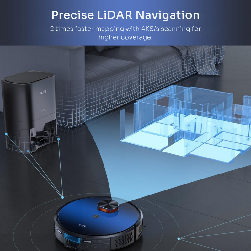 ILIFE T10s - Self Emptying Robotic Vacuum and Mop
