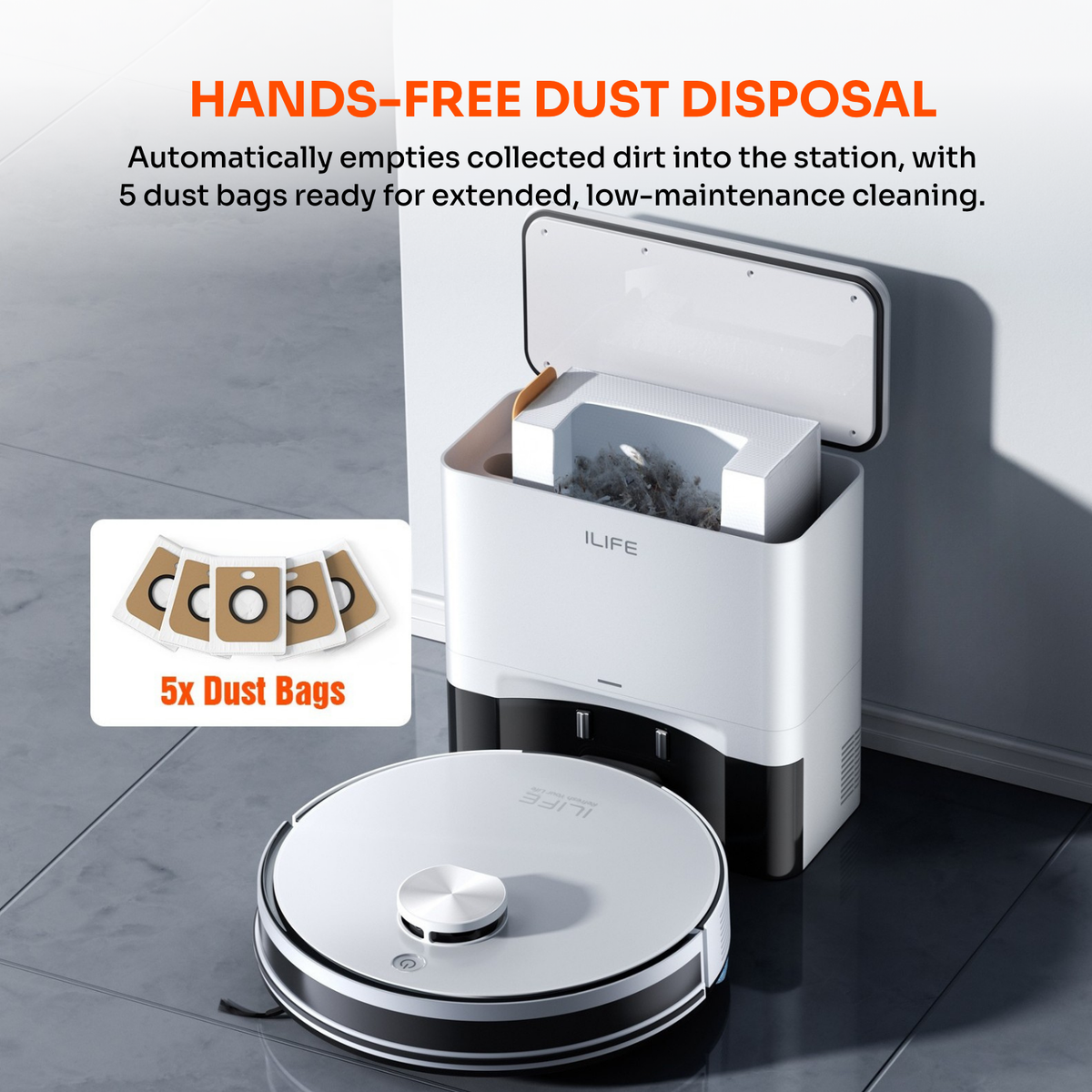 ILIFE A30 Pro - Advanced LiDAR Self-Emptying Robotic Vacuum and